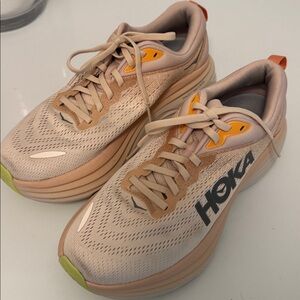 Hoka Bondi 8 Sunset Sz 8.5 Athletic Shoes